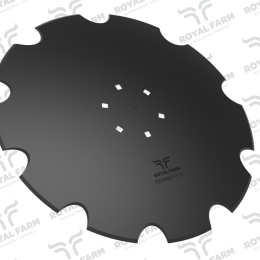 Talerz, uzębiony Z-10 fi 560 mocowanie 6/120 grubość 4 mm stal borowa, Royal Farm