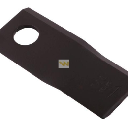 Nóż. nożyk kosiarka lewy 112x48x4mm otwór 19 zastosowanie 123706 134309 Fella WARYŃSKI ( sprzedawane po 25 )
