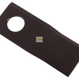 Nóż. nożyk kosiarka lewy 100x40x3mm otwór 19 zastosowanie 580290966 BCS Sipma WARYŃSKI ( sprzedawane po 25 )