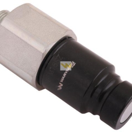 Szybkozłącze hydrauliczne suchoodcinające wtyczka M18x1.5 12L gwint zewnętrzny ISO16028 Waryński