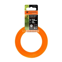 Żyłka tnąca do podkaszarek / Okrągła / 1.6 mm / 15 m / TEGER