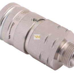 Szybkozłącze hydrauliczne suchoodcinające gniazdo M22x1.5 15L gwint zewnętrzny ISO16028 Waryński
