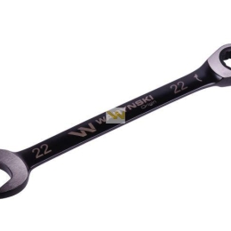 Klucz płasko-oczkowy 22 mm z grzechotką 72 zęby standard ASME B107-2010 Waryński