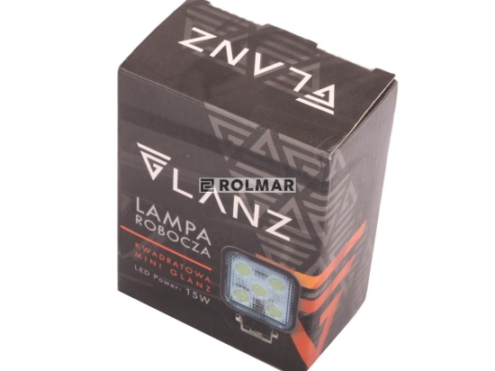 Lampa robocza kwadratowa mini 15W 5 LED GLANZ