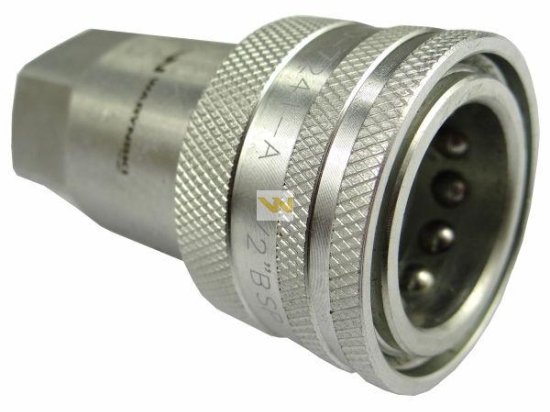 Szybkozłącze hydrauliczne gniazdo G1/2"BSP gwint wewnętrzny ISO 7241-A Waryński