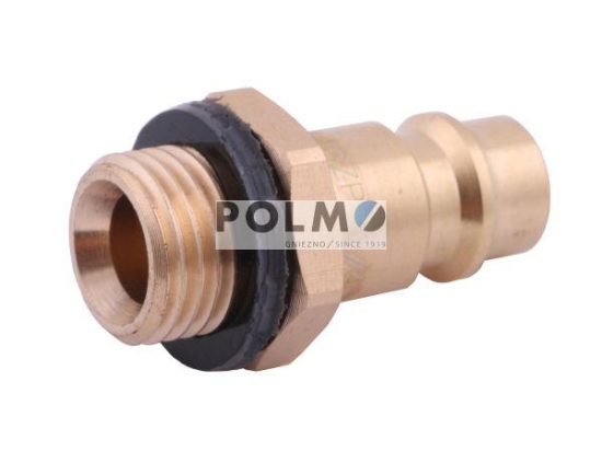 Szybkozłącze pneumatyczne P26 NW7.2 wtyczka 1/4"BSP gwint zewnętrzny POLMO ( sprzedawane po 5 )
