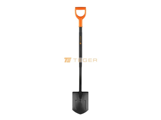Szpadel szpiczasty na metalowym trzonku / TEGER