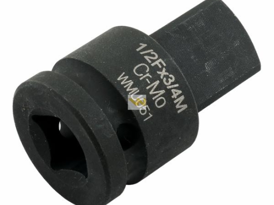 Adapter do nasadek udarowych 1/2" (F) x 3/4" (M). CrMo. Waryński