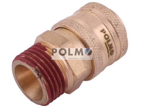 Szybkozłącze pneumatyczne P26 NW7.2 gniazdo 1/2"BSP gwint zewnętrzny POLMO  ( sprzedawane po 5 )