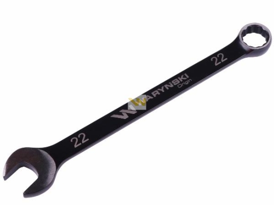 Klucz płasko-oczkowy 22 mm. CrV  standard ASME B107-2010 Waryński