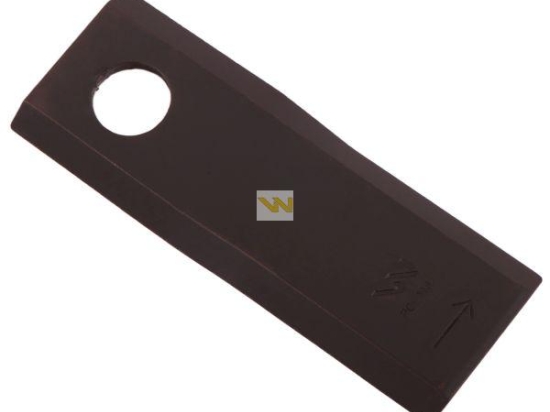 Nóż. nożyk kosiarka lewy 122x46x4mm otwór 18.25 zastosowanie 56451200 Kuhn WARYŃSKI ( sprzedawane po 25 )