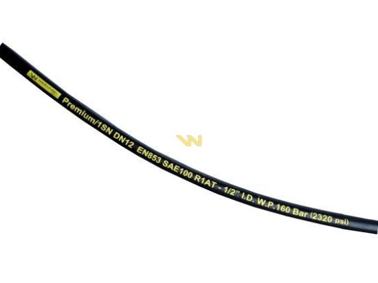 Wąż hydrauliczny do zakuwania DN12 1-oplotowy 160 Bar Waryński (sprzedawany po 50m)
