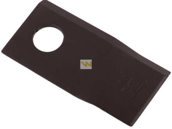 Nóż. nożyk kosiarka lewy 97x48x4mm otwór 19 zastosowanie 13800023 JF-Stoll WARYŃSKI ( sprzedawane po 25 )