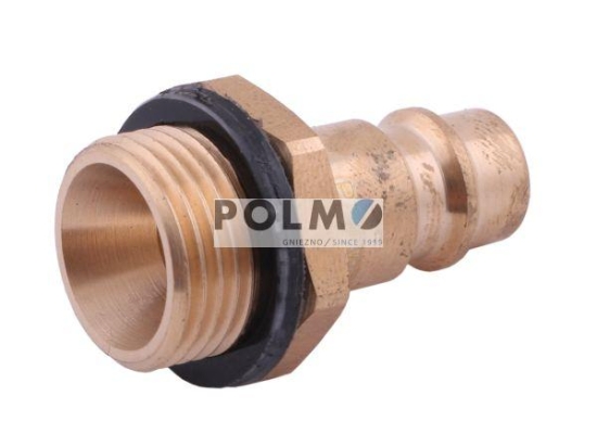 Szybkozłącze pneumatyczne P26 NW7.2 wtyczka 3/8"BSP gwint zewnętrzny POLMO  ( sprzedawane po 5 )