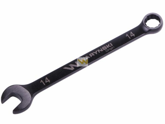 Klucz płasko-oczkowy 14 mm. CrV  standard ASME B107-2010 Waryński