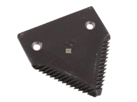 Nóż żniwny 83x76x3mm otwór 5.7 zastosowanie H213800 Schumacher WARYŃSKI ( sprzedawane po 25 )
