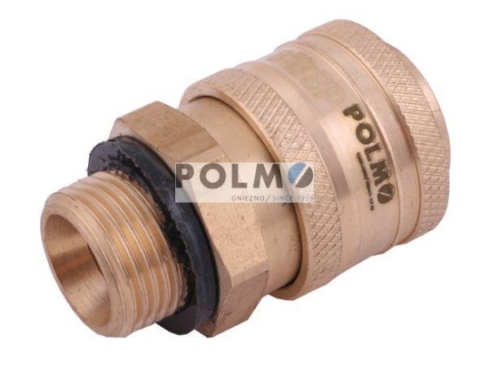 Szybkozłącze pneumatyczne P26 NW7.2 gniazdo 3/8"BSP gwint zewnętrzny POLMO  ( sprzedawane po 5 )