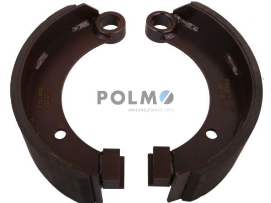 Szczęka hamulcowa kpl. 1-prawa 1-lewa przyczepa D-47 7037020050 7037020040 POLMO 