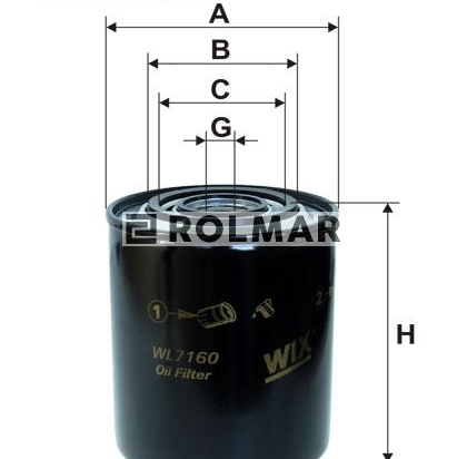 Filtr Oleju WL7160 Wix