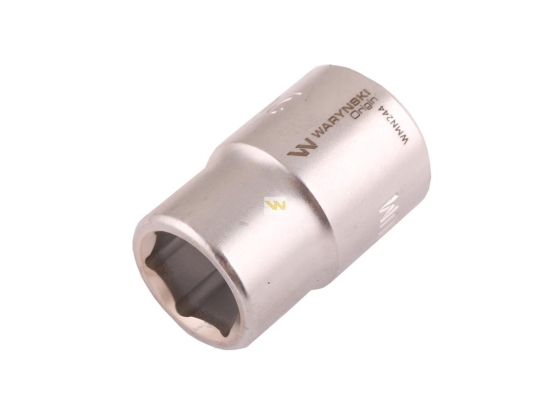 Nasadka sześciokątna 3/4". 20 mm. CrV50BV30. DIN 3124. Waryński