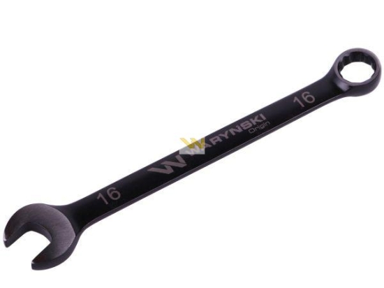 Klucz płasko-oczkowy 16 mm. CrV standard ASME B107-2010 Waryński