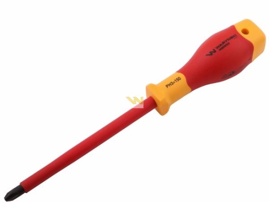 Wkrętak PH3 150 mm izolowany VDE stal S2, Waryński