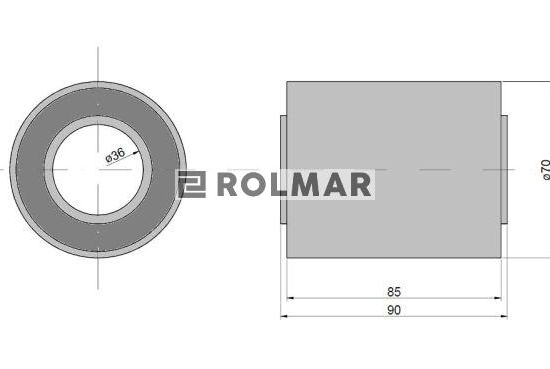 Tuleja gumowa 36x70x90 Claas