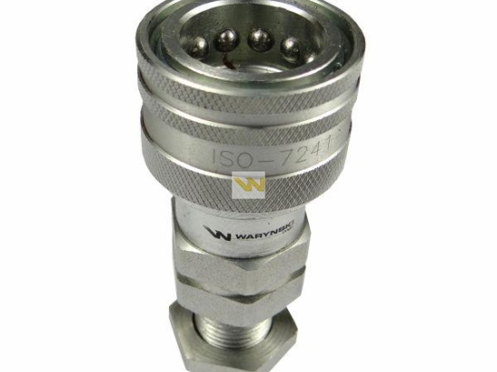 Szybkozłącze hydrauliczne gniazdo long M18x1.5 gwint zewnętrzny EURO (9100818GL) (ISO 7241-A) Waryński