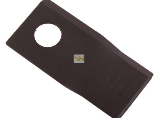 Nóż. nożyk kosiarka lewy 98x48x4mm otwór 19 zastosowanie 153171311 SIP WARYŃSKI ( sprzedawane po 25 )