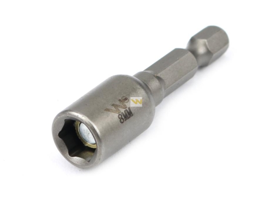 Nasadka 8mm z uchwytem narzędziowym do wkretarki długość 48 mm Waryński