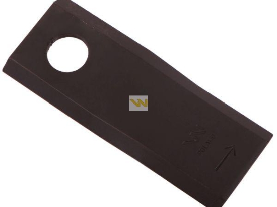Nóż. nożyk kosiarka lewy 115x45x4mm otwór 18.25 zastosowanie 55906000 CC23499 Kuhn WARYŃSKI ( sprzedawane po 25 )