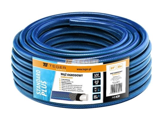 Wąż ogrodowy "STANDARD PLUS" FI 3/4". 30m / TEGER