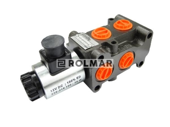 Dzielnik, zawór, elektrozawór kierunkowy elektromagnetyczny kontroli  DVS6 6/2 12VDC G1/2 50L