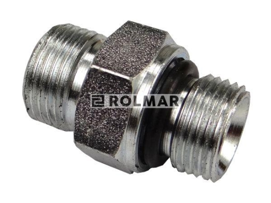 Złącze hydrauliczne proste BB G3/8-18x1.5 z uszczelnieniem (G3/8X18)
