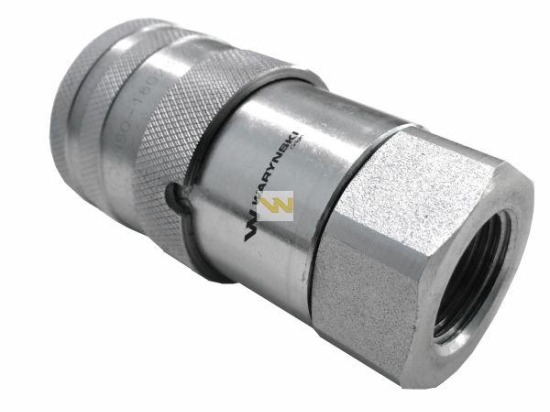 Szybkozłącze hydrauliczne suchoodcinające gniazdo G3/4"BSP gwint wewnętrzny ISO16028 Waryński