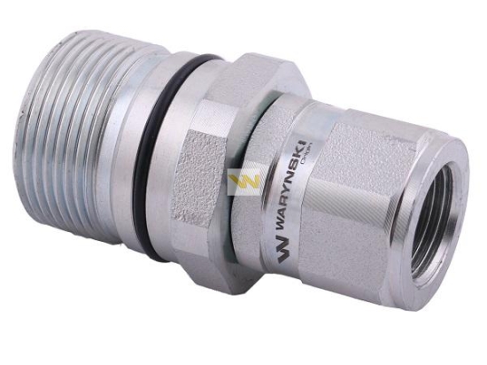 Szybkozłącze hydrauliczne skręcane gniazdo G1/2"BSP gwint wewnętrzny 300bar Waryński