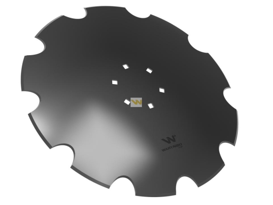 Talerz uzębiony Z-10 fi 560 mocowanie 6/120 grubość 4 mm stal borowa WARYŃSKI R