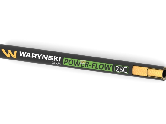 Wąż hydrauliczny do zakuwania POWER-FLOW 2SC DN25 2-oplotowy 165 Bar Waryński (sprzedawany po 25m)