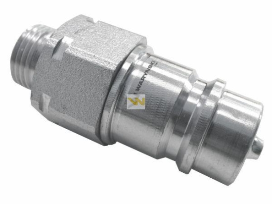 Szybkozłącze hydrauliczne wtyczka M18x1.5 gwint zewnętrzny EURO (9100818W) (ISO 7241-A) Waryński (opakowanie 50szt)