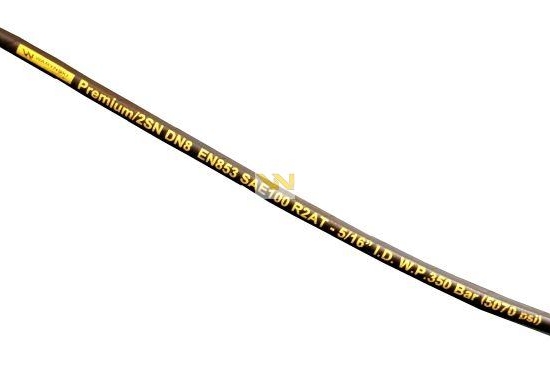 Wąż hydrauliczny do zakuwania DN08 2-oplotowy 350 Bar Waryński (sprzedawany po 50m)