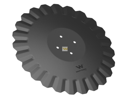 Talerz, tłoczony fi 510 mocowanie 4/98 grubość 4,5 mm stal borowa, Waryński