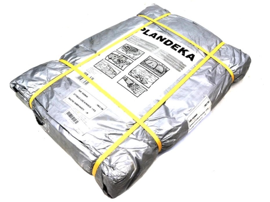 Plandeka MOCNA 10x12m (srebrna) gramatura 110g/m2