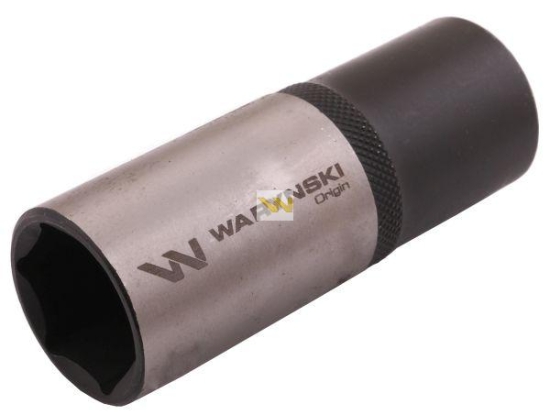 Nasadka sześciokątna 1/2". 21 mm. długa. CrV50BV30. DIN 3124. Waryński