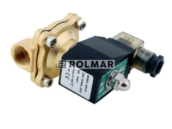 Elektrozawór 2N15 1/2" 230V AC NC (normalnie zamknięty) EPDM komplet z cewką i wtykiem