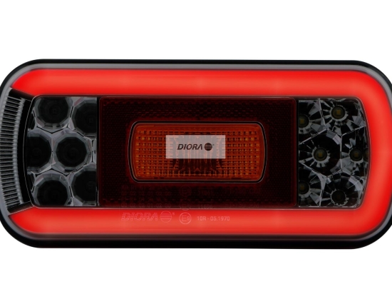 Lampa tylna zespolona prostokątna 6-funkcyjna ze światłem cofania DIO004 LED DIORA