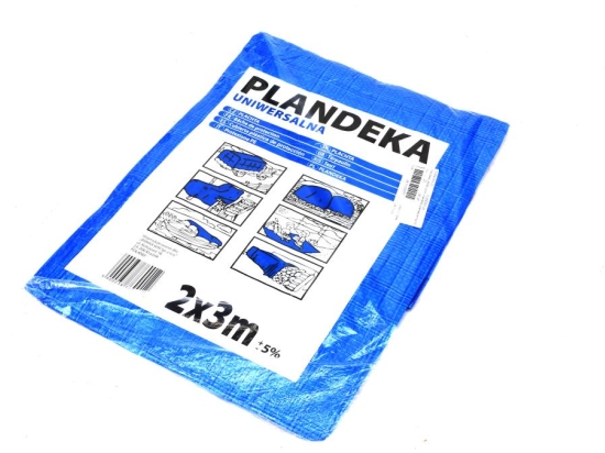 Plandeka LEKKA 2x3m (niebieska) gramatura 55g/m2