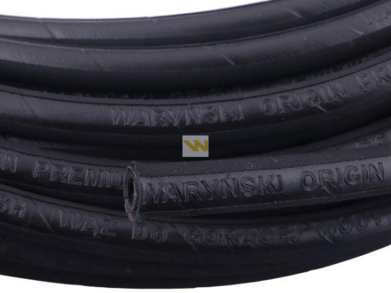 Wąż hydrauliczny do urządzeń myjących (do gorącej wody) DN08 1-oplotowy 220 Bar 155 stopni Waryński (sprzedawany po 50m)