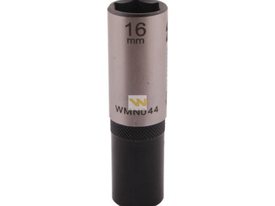 Nasadka sześciokątna 1/2". 16 mm. długa. CrV50BV30. DIN 3124. Waryński