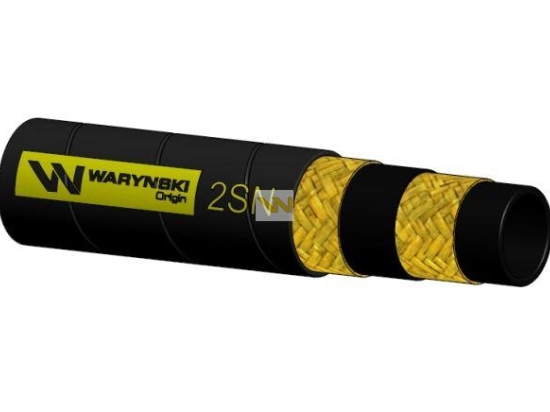 Wąż hydrauliczny do zakuwania DN12 2-oplotowy 275 Bar Waryński (sprzedawany po 100m)