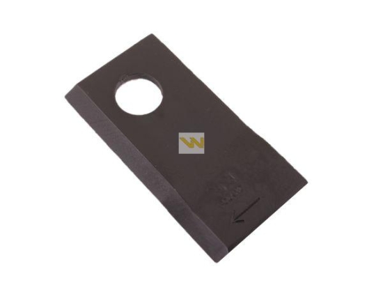 Nóż. nożyk kosiarka prawy 94x50x4mm otwór 19 zastosowanie 58031192 BCS WARYŃSKI ( sprzedawane po 25 )